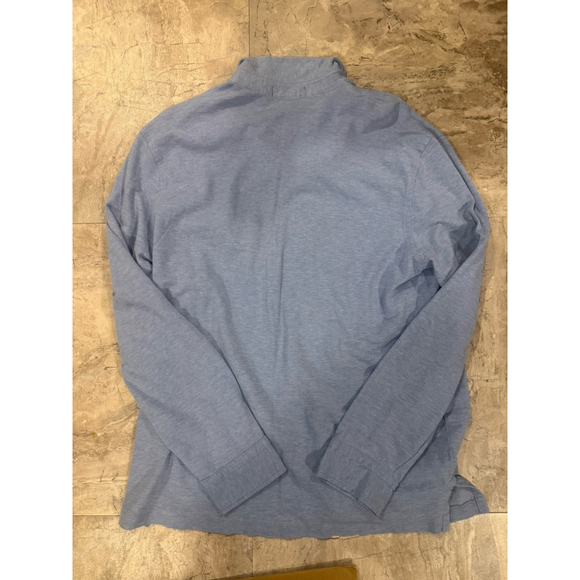 Polo Ralph Lauren Featherweight Mesh Men Light Blue Long Sleeve Shirt Sz XL - Picture 5 of 5